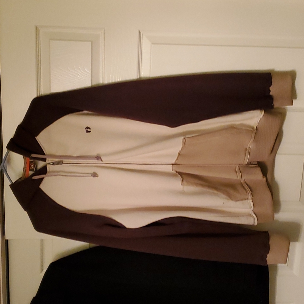 XL Hang Ten hoodie/brown, light brown, light cream